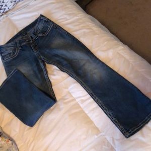 Silver blue jeans